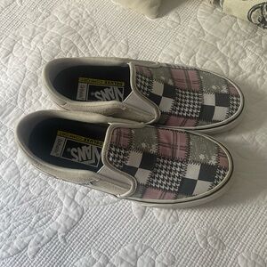 Vans Plaid Slip-On Sneakers